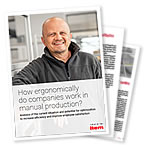 icon_onlinetools How ergonomically do companies work in manual production?