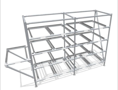 Lean production rack for small load carriers