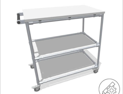 Lightweight assembly trolley