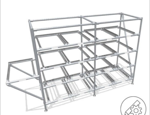 Lean production rack for small load carriers