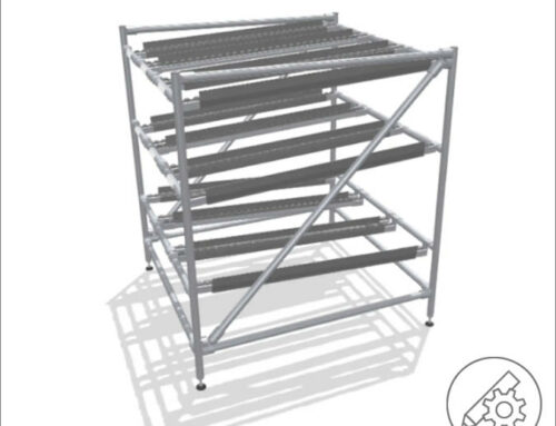 FIFO rack based on the Profile Tube System D30