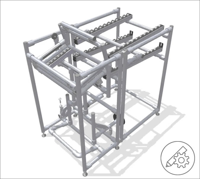 Return hatch with foot pedal release (400 x 300 mm lengthwise)