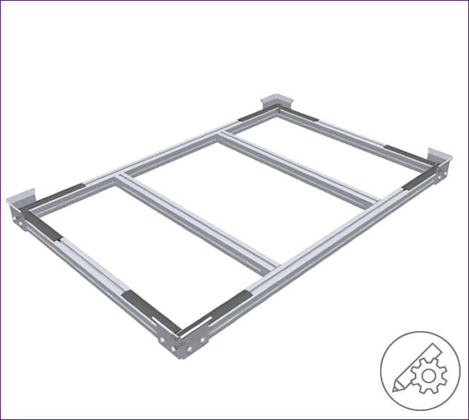 Top Module – transport frame for Euro pallets and mesh boxes