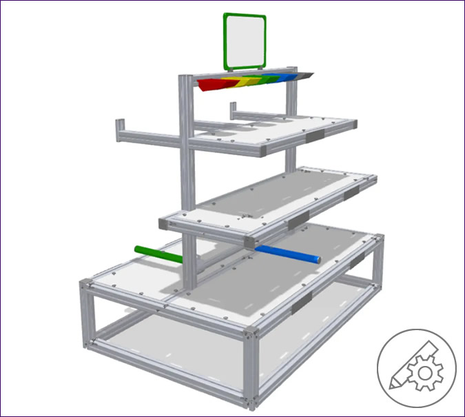 Top Module – picking rack