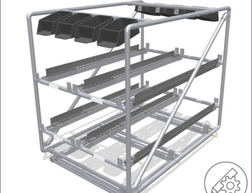 Top Module – shelf with roller conveyors